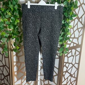 LOFT Animal Print Ankle Pant